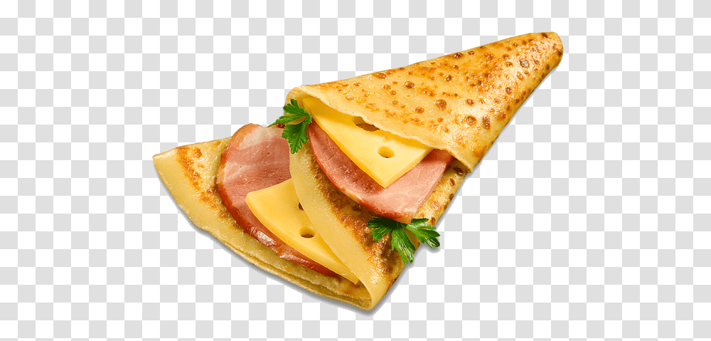 Pancake, Food, Ham, Pork, Lunch Transparent Png