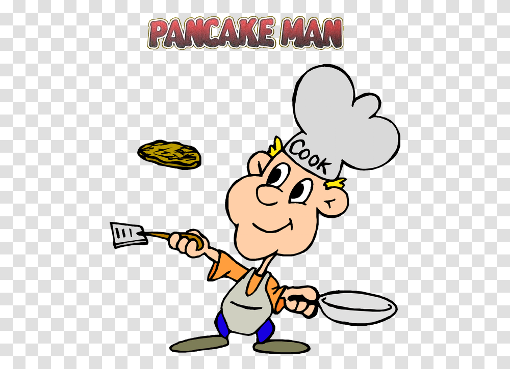 Pancake Man Recipe Pack, Chef, Poster, Advertisement Transparent Png