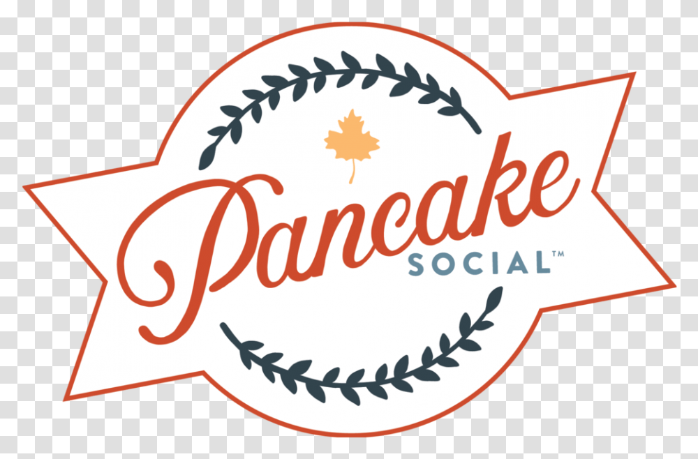 Pancake Social Label, Text, Sticker, Meal, Food Transparent Png