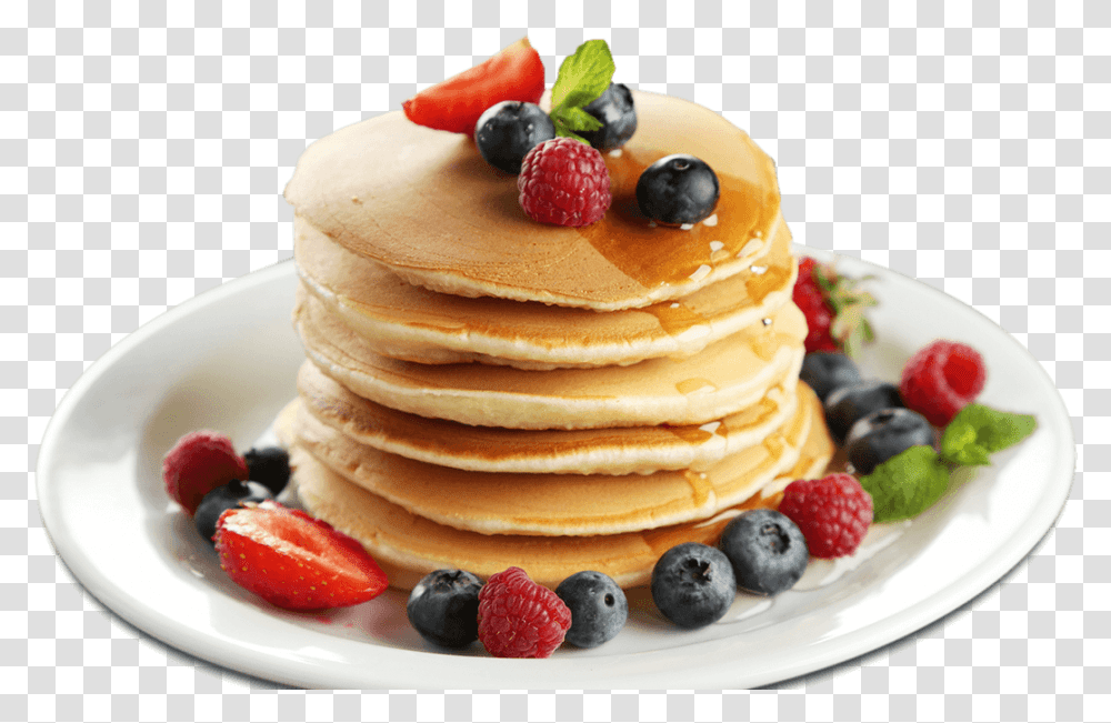 Pancakes Background, Bread, Food, Plant, Blueberry Transparent Png