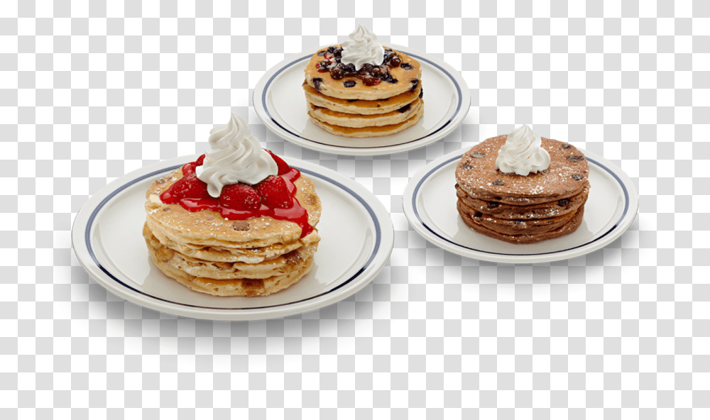 Pancakes Ihop Birthday Free Pancakes, Cream, Dessert, Food, Bread Transparent Png