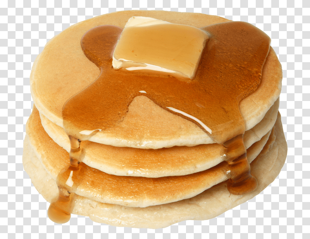 Pancakes Pic Pancake With Syrup And Butter, Burger, Food, Bread Transparent Png
