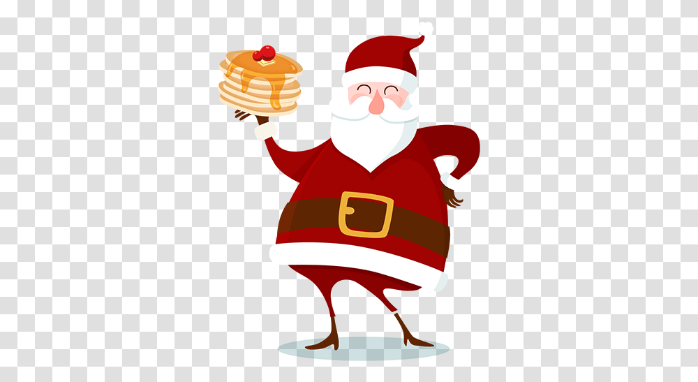 Pancakes With Santa Special Events Santa Claus With Pancakes Clipart, Clothing, Apparel, Person, Human Transparent Png