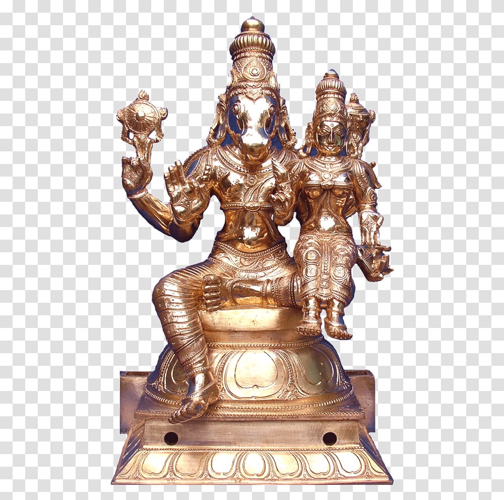 Panchaloha Haygrevar Lakshmi Panchaloha Idols Manufacturers In Kumbakonam, Bronze, Gold, Figurine Transparent Png