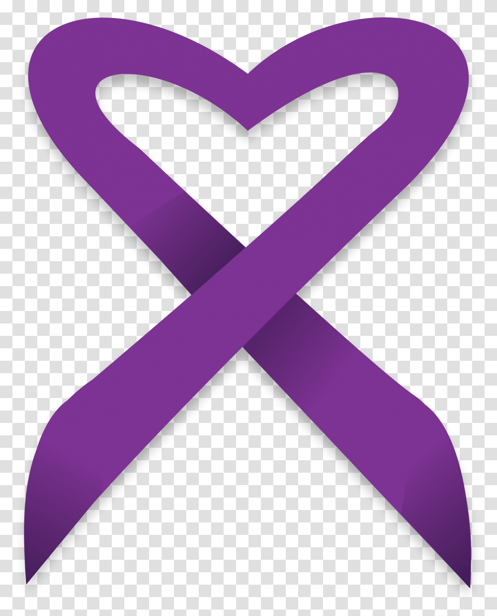 Pancreatic Cancer Ribbon Heart Pancreatic Cancer Ribbon, Purple Transparent Png