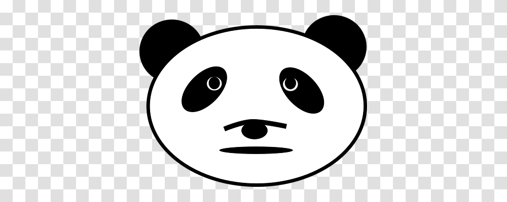 Panda Stencil, Disk, Logo Transparent Png