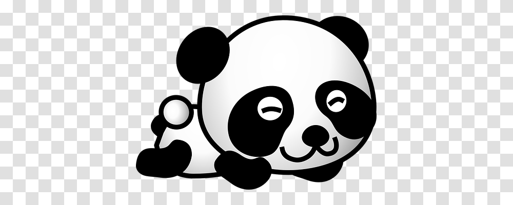 Panda Emotion, Stencil, Face, Pillow Transparent Png