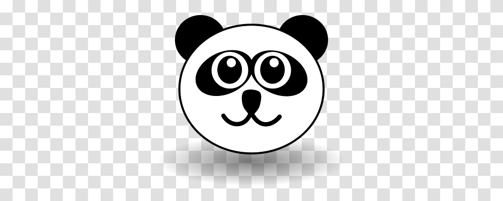 Panda Emotion, Stencil, Logo Transparent Png