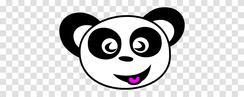 Panda Emotion, Stencil, Logo Transparent Png