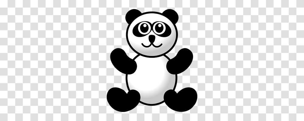 Panda Animals, Stencil, Silhouette, Snowman Transparent Png