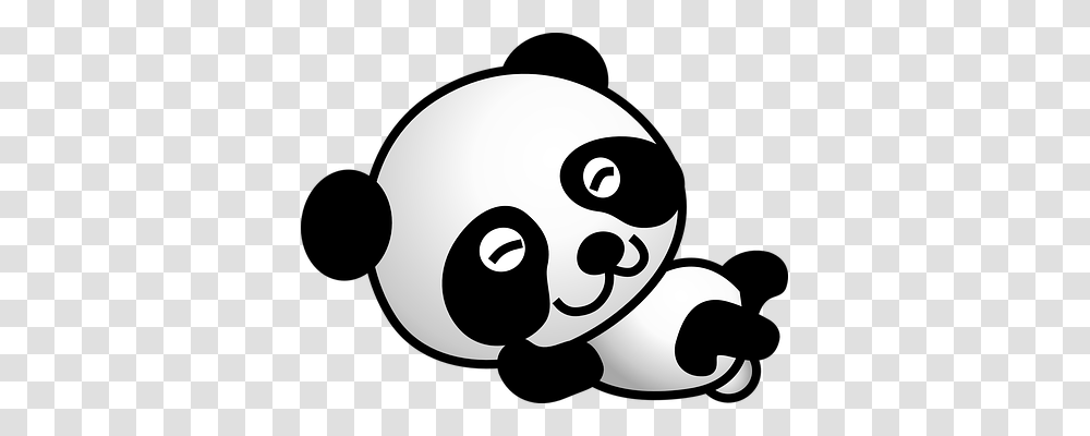 Panda Animals, Stencil, Face, Label Transparent Png