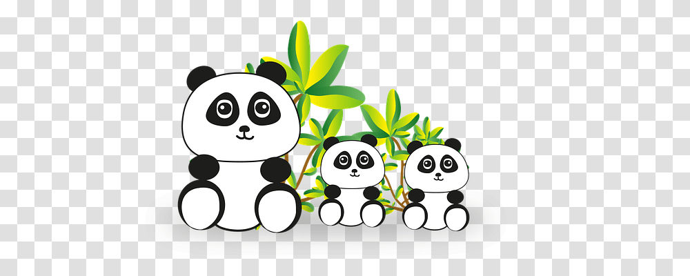 Panda Nature, Floral Design Transparent Png