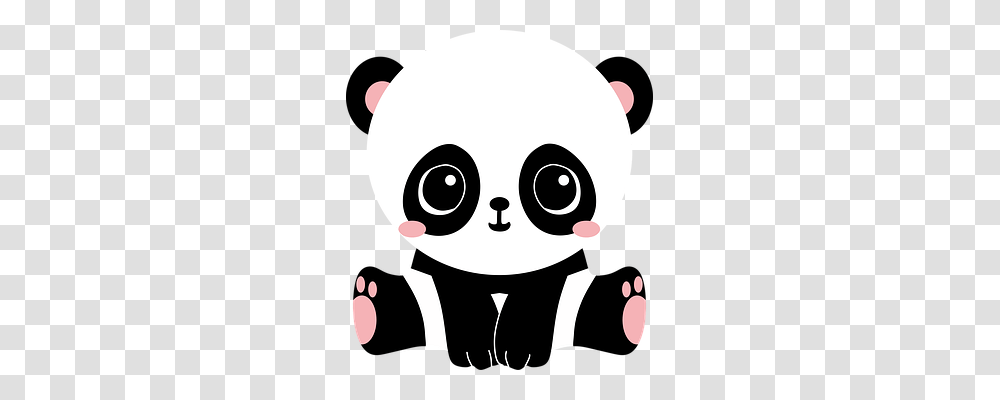 Panda Nature, Stencil, Disk, Face Transparent Png