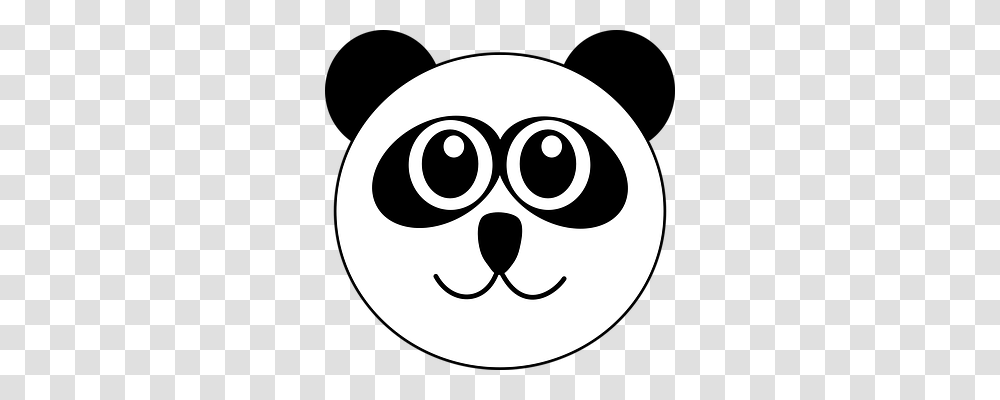 Panda Animals, Stencil Transparent Png
