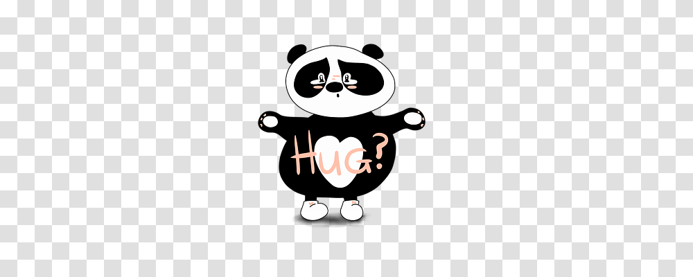 Panda Person, Pirate, Stencil Transparent Png