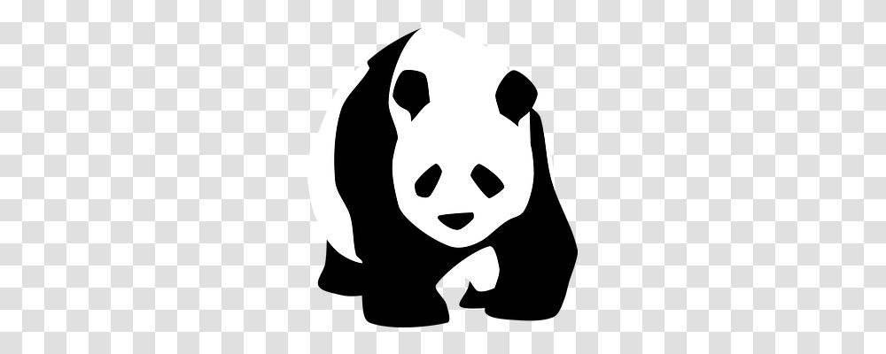 Panda Animals, Stencil, Person, Human Transparent Png