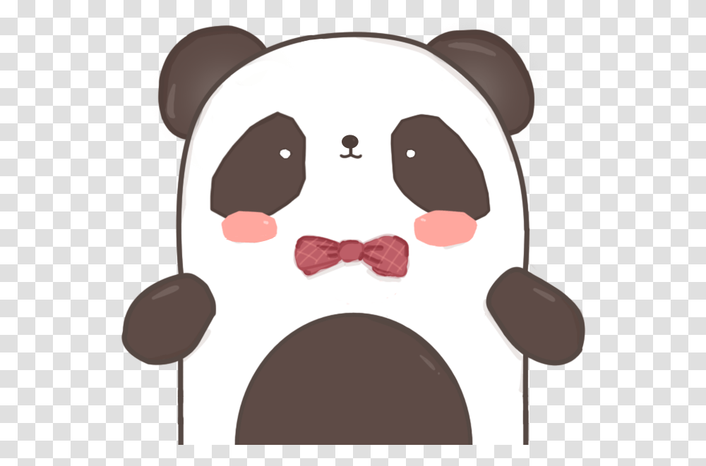 Panda And Cute Image Love Tumblr Themes Clip Art, Mustache, Cushion, Tie, Accessories Transparent Png
