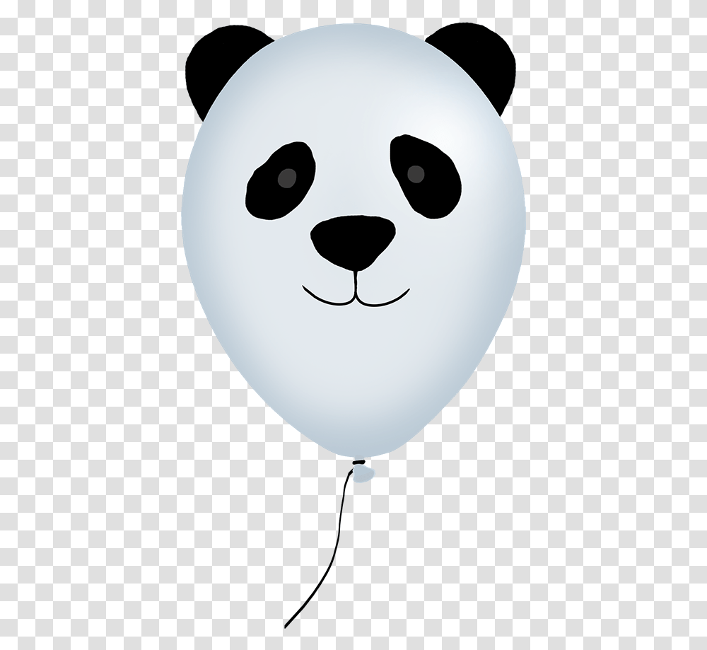 Panda Animal Balloon Cartoon, Stencil, Mask Transparent Png