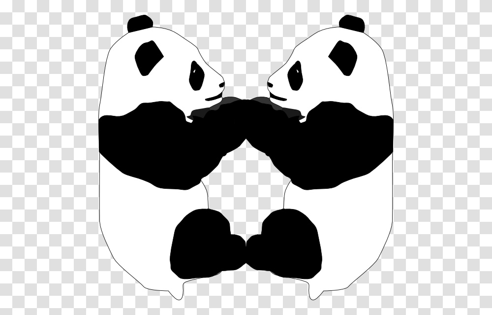 Panda Bear Clip Art, Stencil, Giant Panda, Wildlife, Mammal Transparent Png