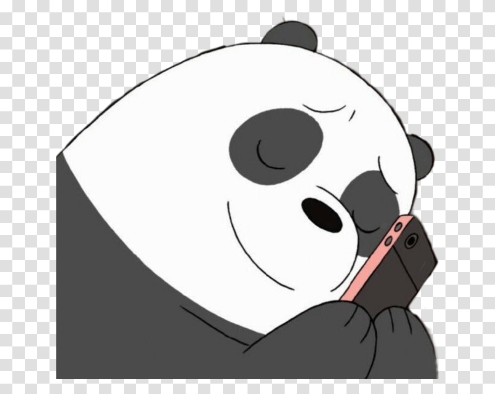 Panda Bear Clipart Black And White Panda From We Bare Bears, Pillow, Cushion, Disk, Giant Panda Transparent Png