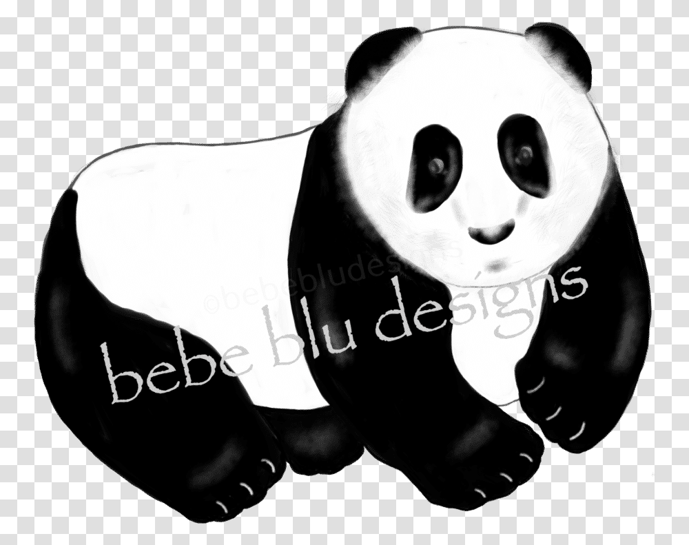 Panda Bear Clipart Download Cartoon Cartoon, Hand, Mammal, Animal, Wildlife Transparent Png