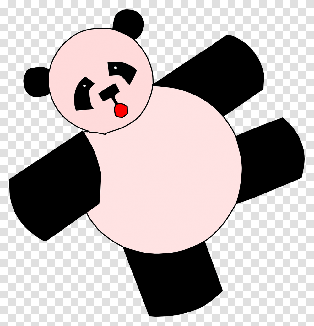 Panda Bear Panda Teddy Free Picture Animated Moving Panda Cute, Animal, Mammal, Moon, Nature Transparent Png
