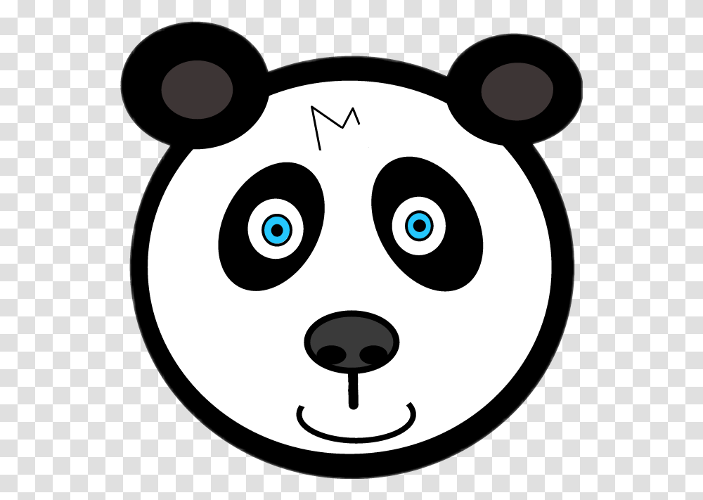 Panda Bear Sticker, Stencil, Disk Transparent Png