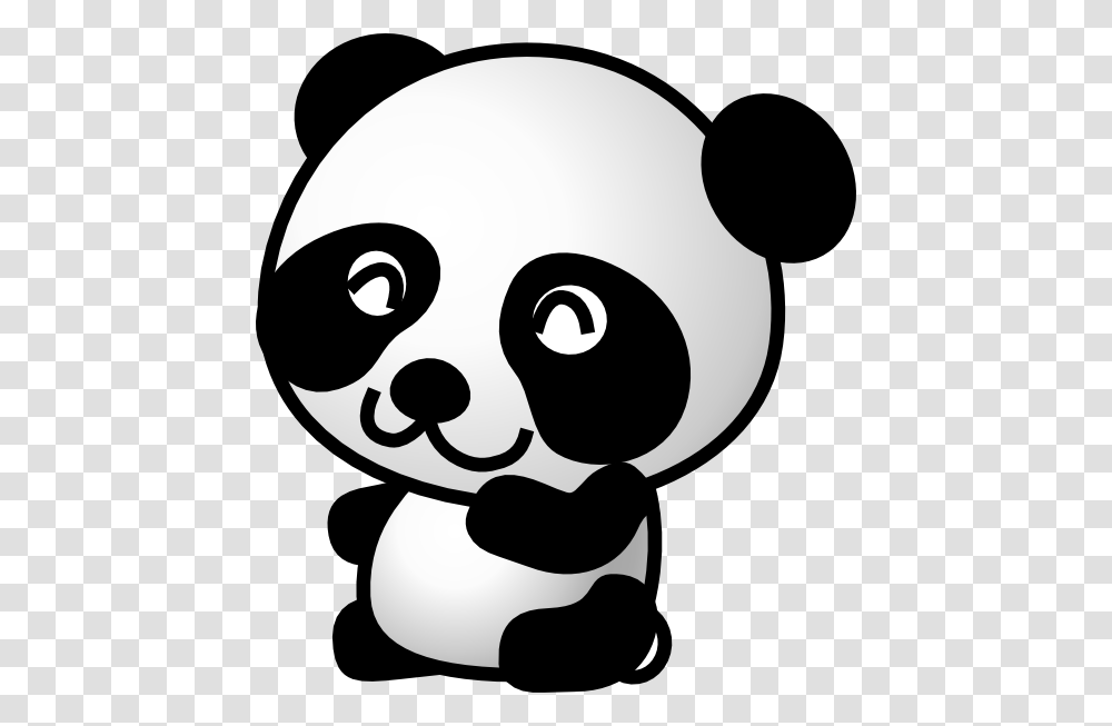 Panda Cartoon Panda Clip Art, Stencil, Giant Panda, Bear, Wildlife Transparent Png