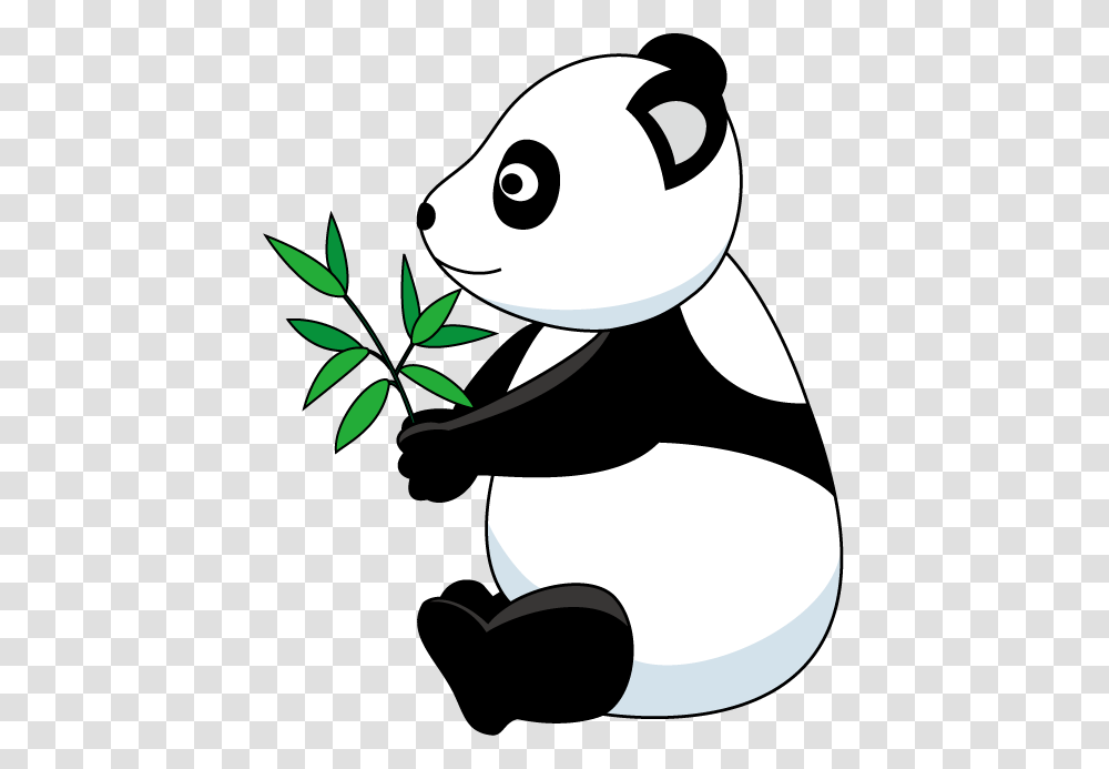Panda Clip Art Black And White, Animal, Wildlife, Mammal, Amphibian Transparent Png