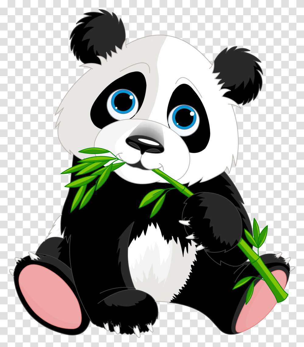 Panda Clipart Panda Clipart, Mammal, Animal, Plant, Giant Panda Transparent Png