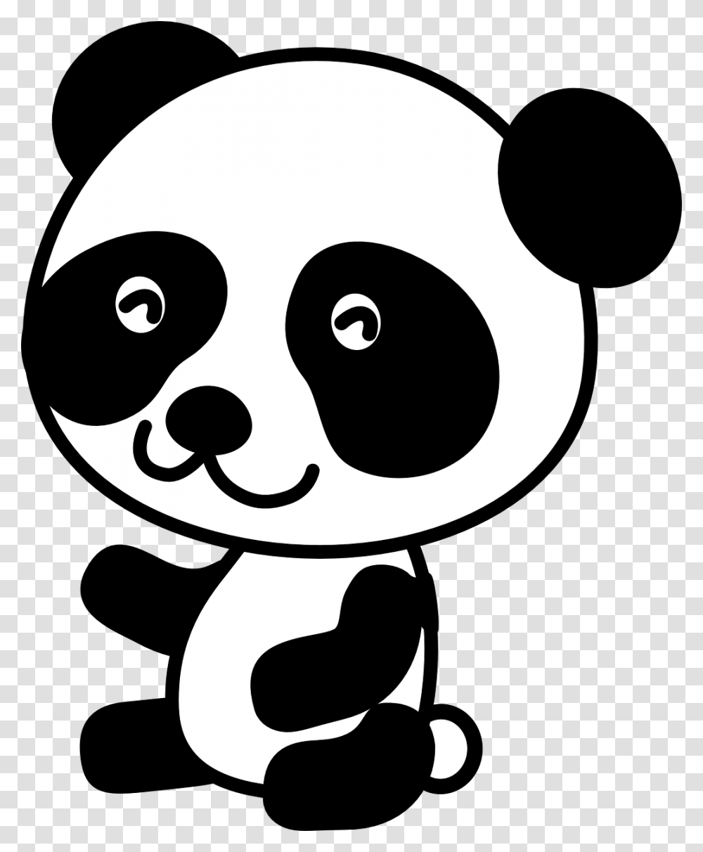 Panda Clipart, Stencil, Face, Label Transparent Png