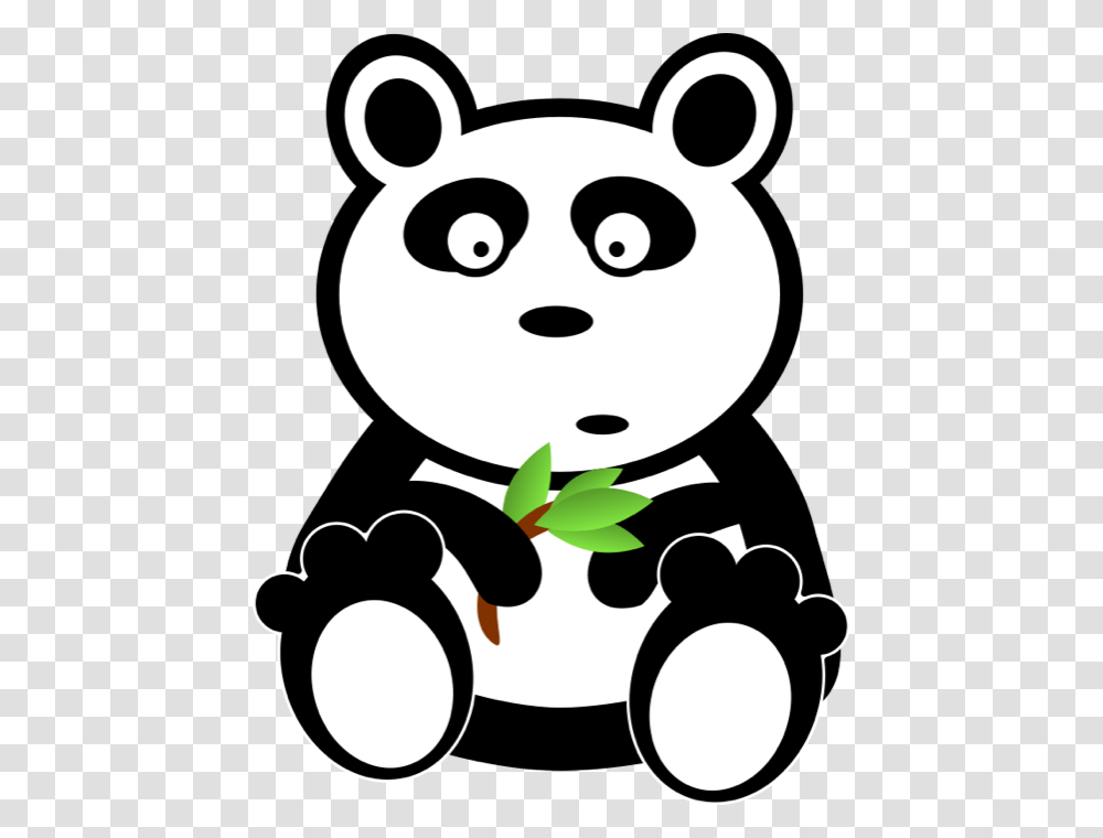 Panda Clipart, Stencil, Giant Panda, Bear, Wildlife Transparent Png