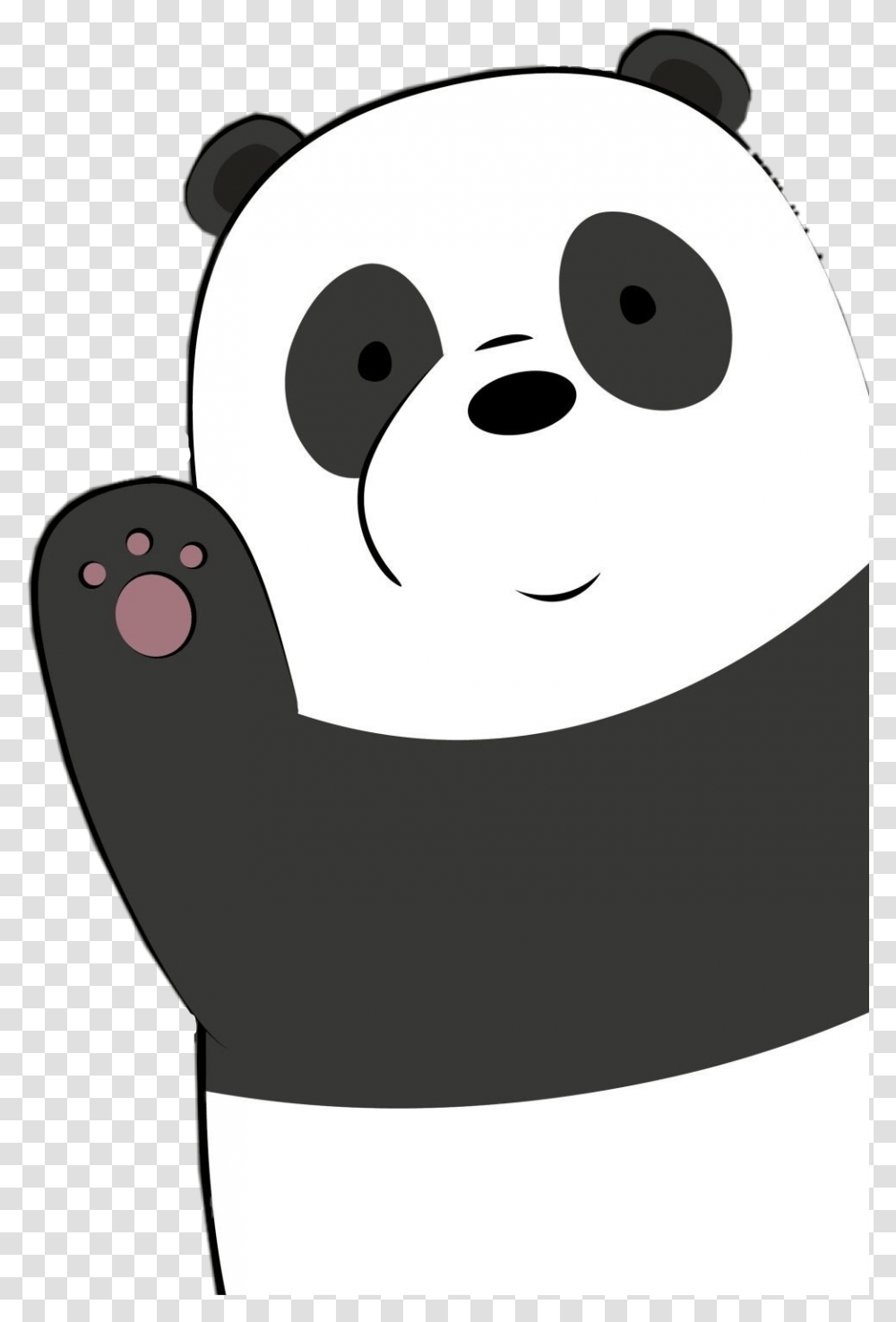 Panda Clipart We Bare Bears We Bare Bears Panda, Animal, Mammal, Bird, Penguin Transparent Png