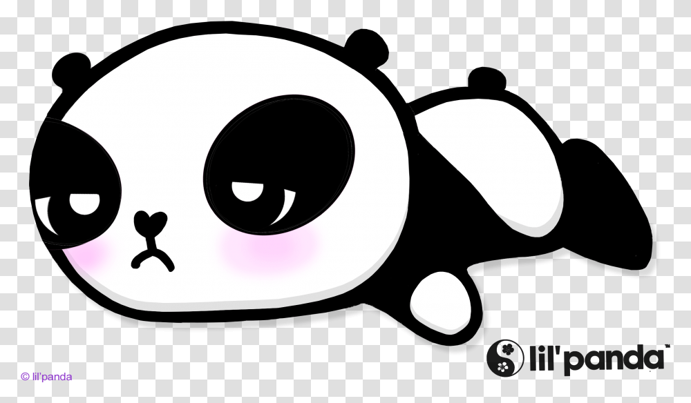 Panda Cute Lil Kawaii Sleeping Pands, Stencil, Disk, Sunglasses Transparent Png
