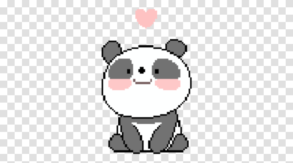 Panda Cutepanda Cuteanimal Aesthetic Tumblr Cute Freeto Panda, Pac Man, Stencil Transparent Png