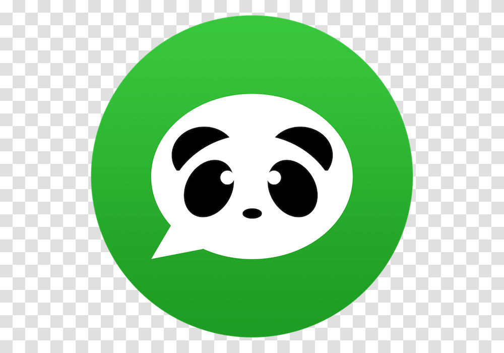 Panda Dictionary Logo Circle, Trademark, Giant Panda, Bear Transparent Png