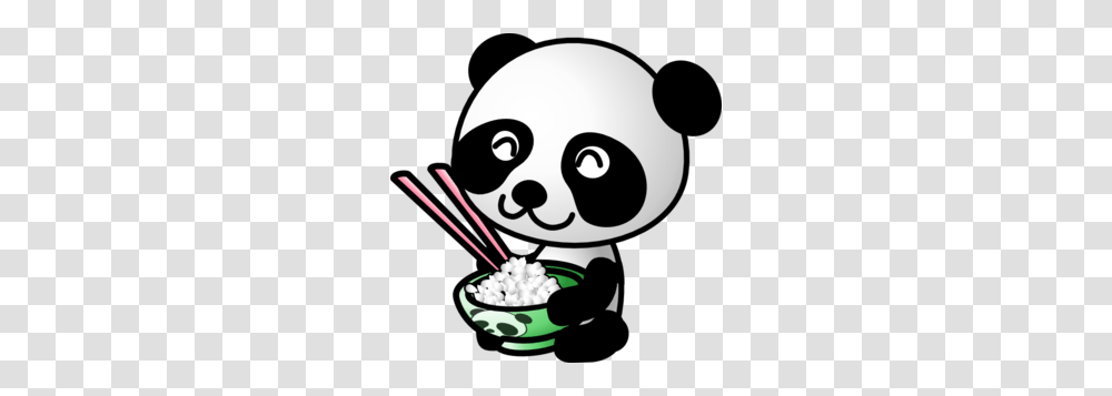 Panda Eating Rice Clip Art Panda Panda Cute Panda, Plant, Food, Popcorn, Vegetable Transparent Png