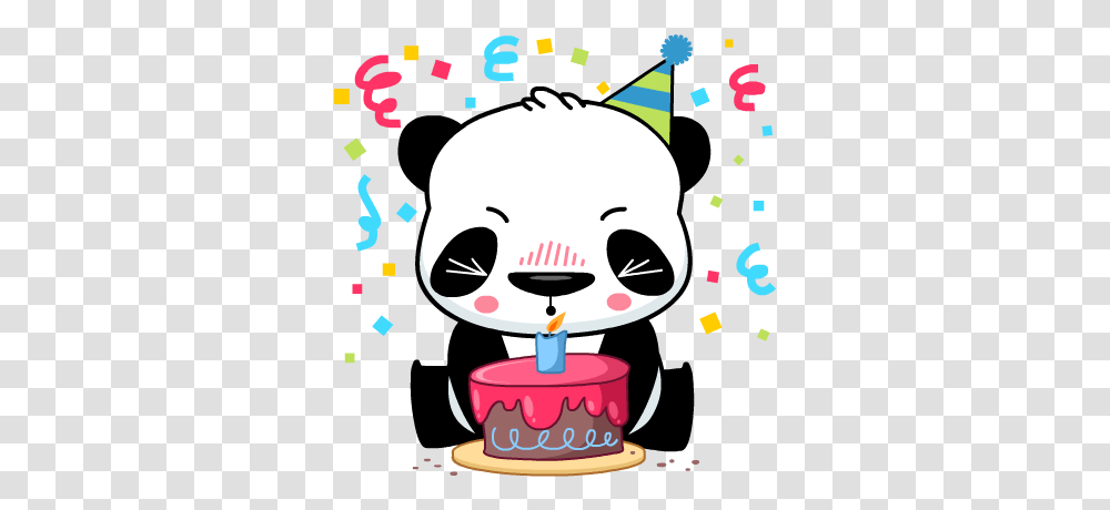 Panda Emoji Happy Birthday Panda Emoji, Paper, Confetti, Toy, Graphics Transparent Png