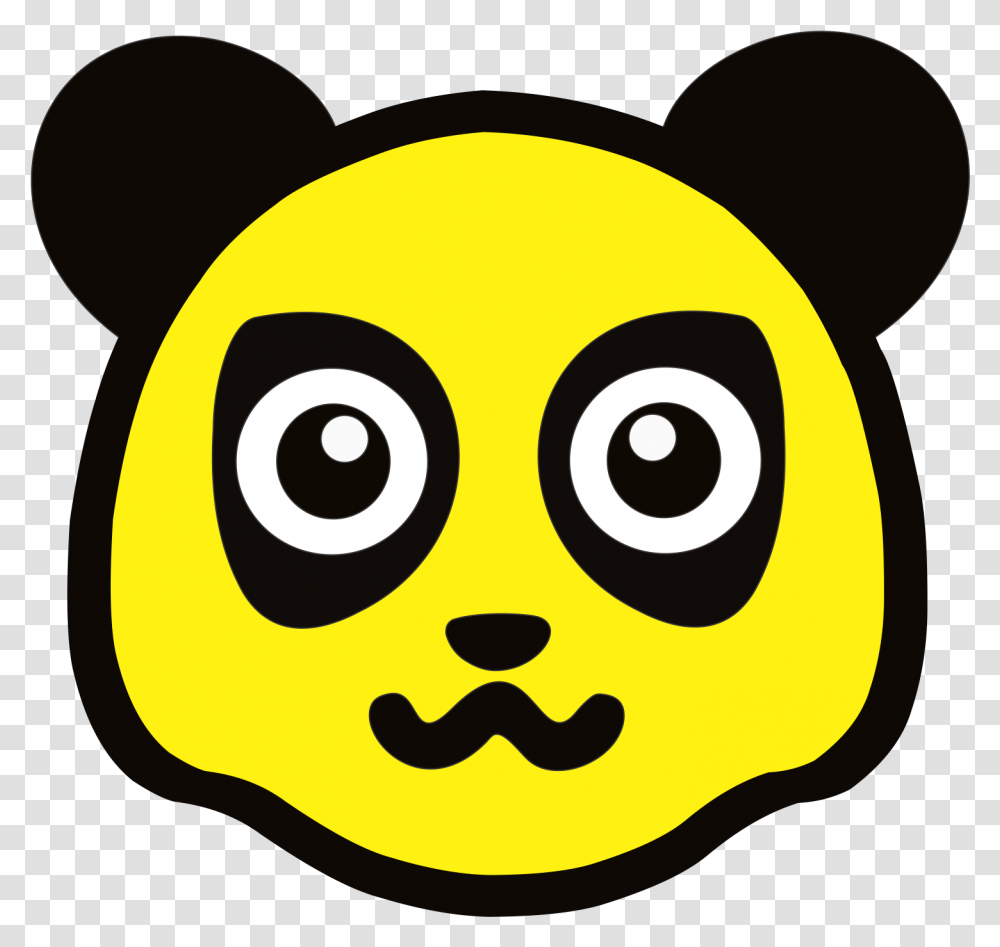 Panda Face Animal Vector, Label, Sticker Transparent Png