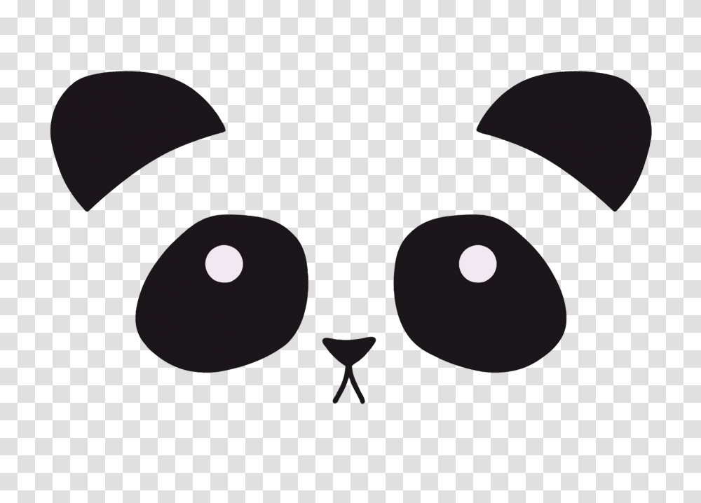 Panda Face Image, Mask, Stencil Transparent Png