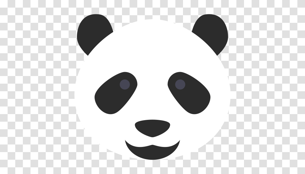 Panda Flat Hand Icon With And Vector Format For Free, Stencil, Disk Transparent Png