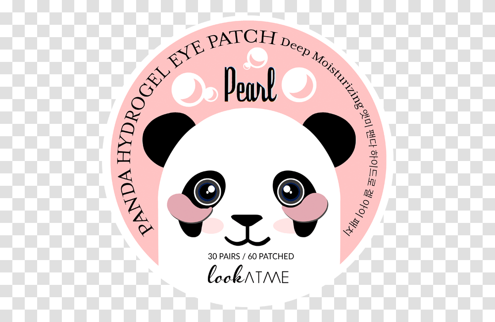 Panda Hydrogel Eye Patch Snail, Label, Logo Transparent Png