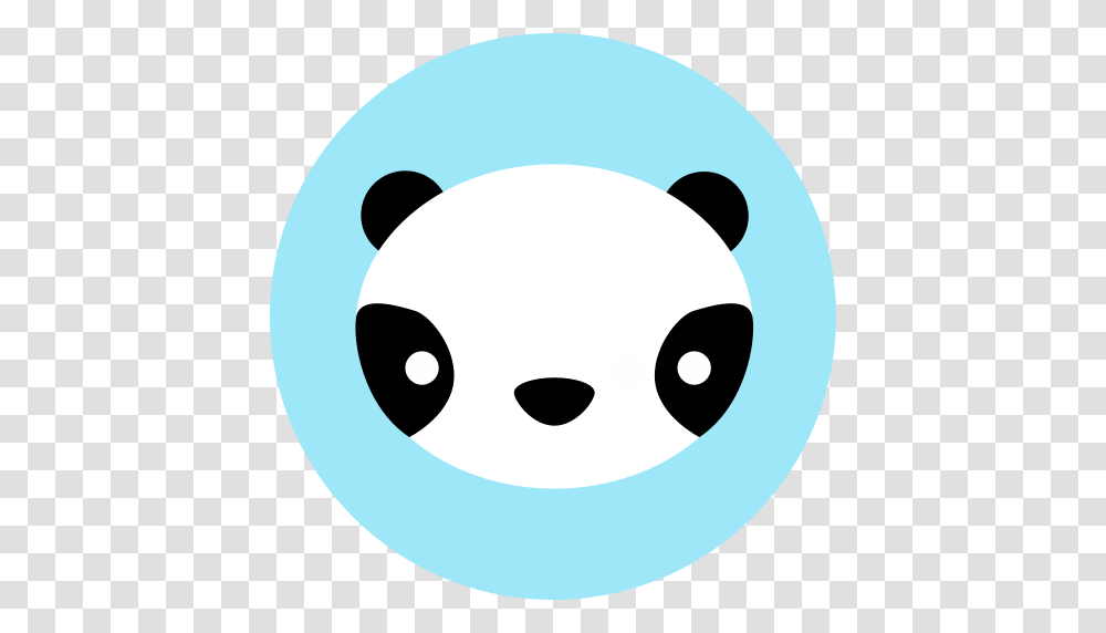 Panda Icon, Disk, Logo, Trademark Transparent Png