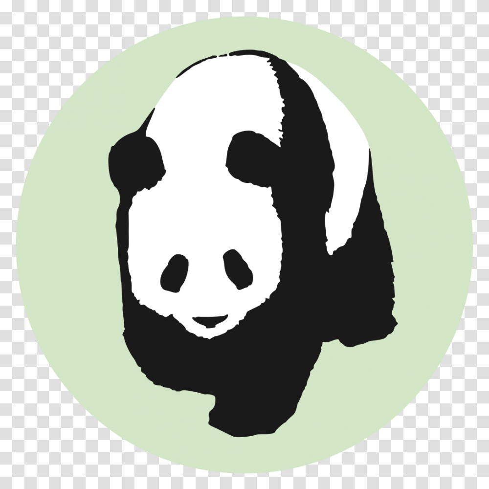 Panda Icon, Stencil, Giant Panda, Bear, Wildlife Transparent Png