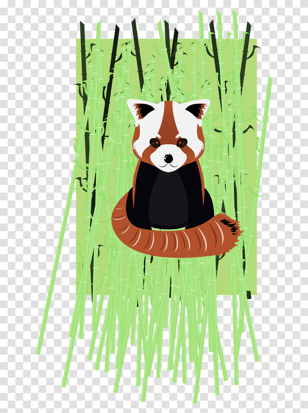 Panda On Bamboo, Giant Panda, Wildlife, Mammal, Animal Transparent Png