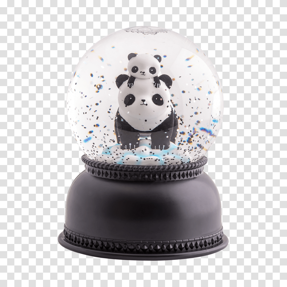 Panda Snowglobe Light Panda Snow Globe, Wedding Cake, Dessert, Food, Astronomy Transparent Png