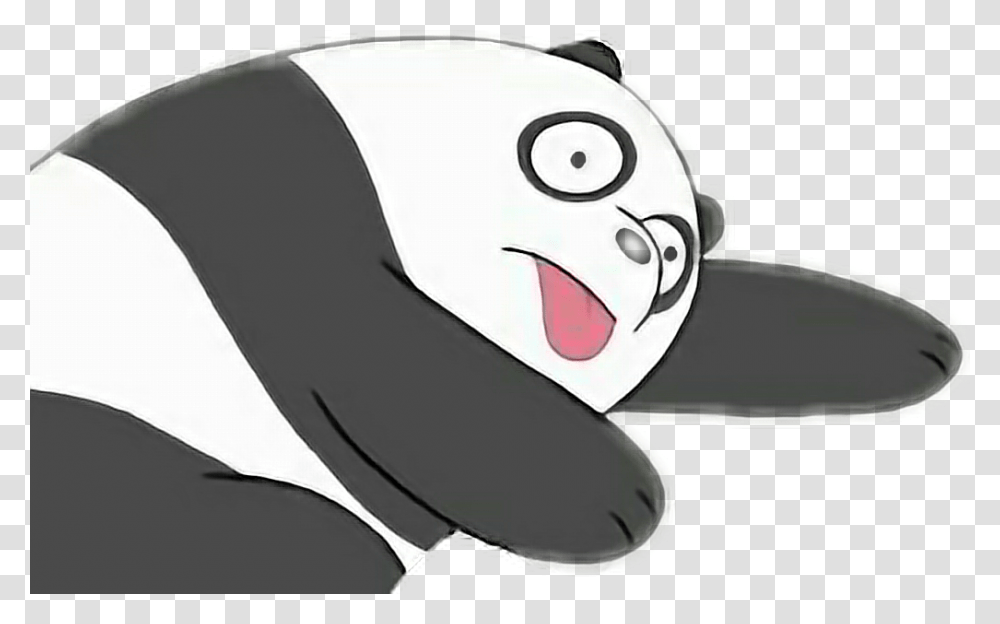 Panda Webarebears Osopanda Oso Dead Cute Blackandwhite Dead Panda Cute, Baseball Cap, Hat Transparent Png