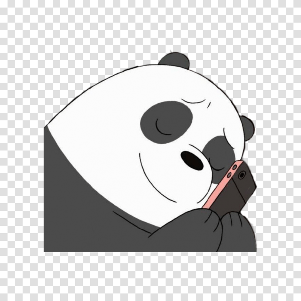 Panda Webarebears Pandabear Love Phone Phoneaddict We Bear Bears Panda, Angry Birds, Art, Animal, Drawing Transparent Png