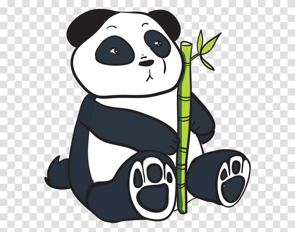 Panda With Bamboo Clipart, Plant Transparent Png