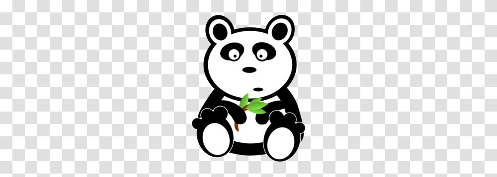 Panda With Bamboo Leaves Clip Art Ideas For The House, Stencil Transparent Png